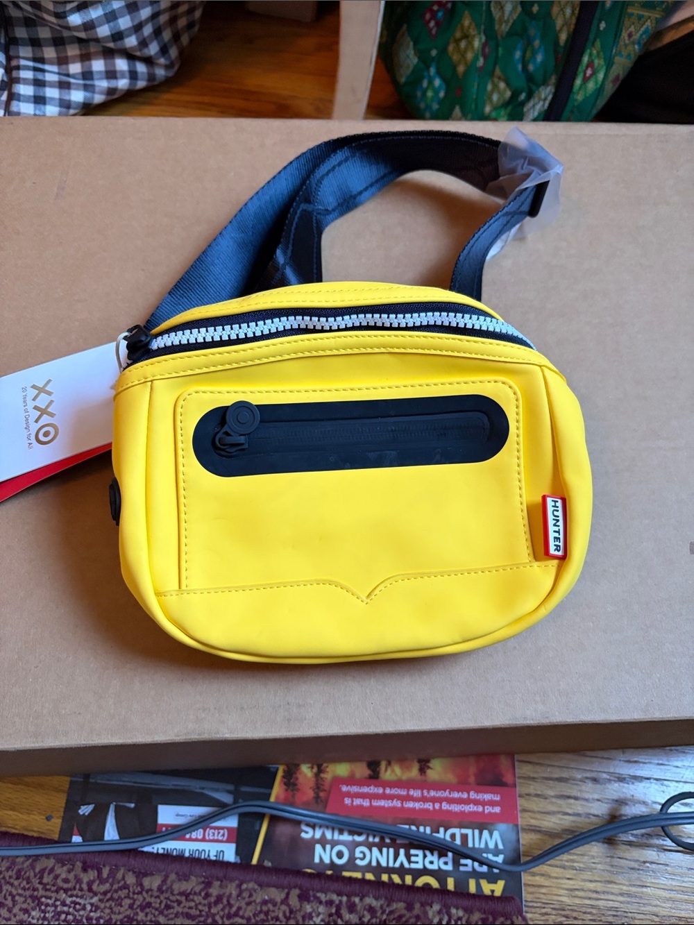 Hunter Yellow and Black Belt Bag- unisex